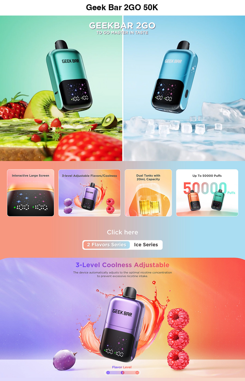 GEEK BAR 2GO 50000 затяжек, изображение 3