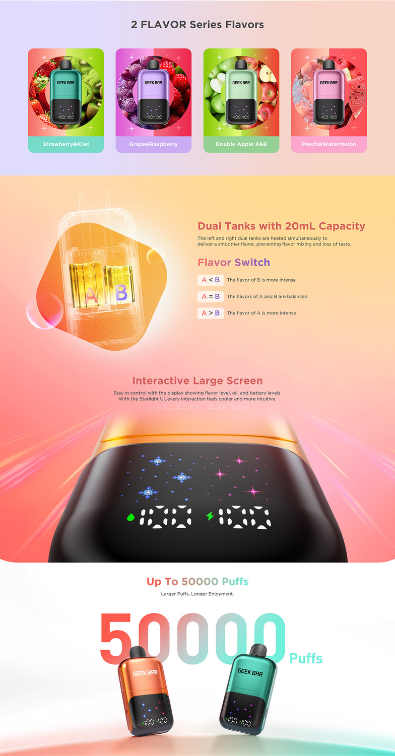 GEEK BAR 2GO 50000 затяжек, изображение 4