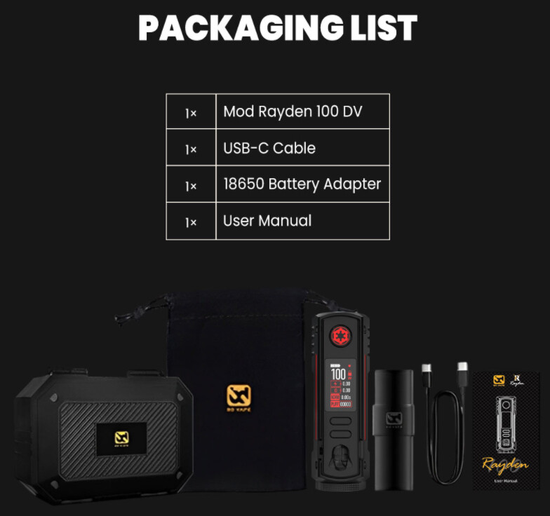 BD Vape Rayden 100 box mod, изображение 3